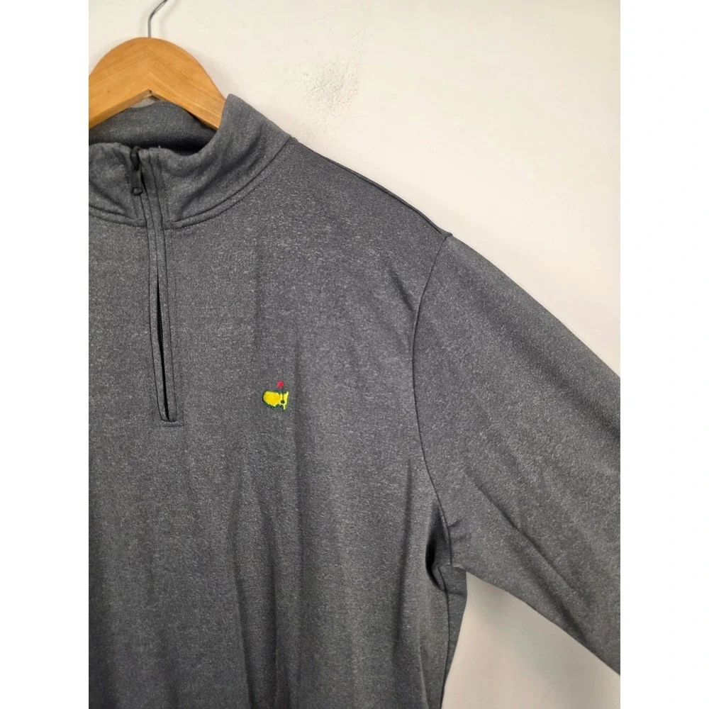 Masters Tech Mens Large Gray Heather Pima Cotton Quarter Zip Pullover MT7315-006